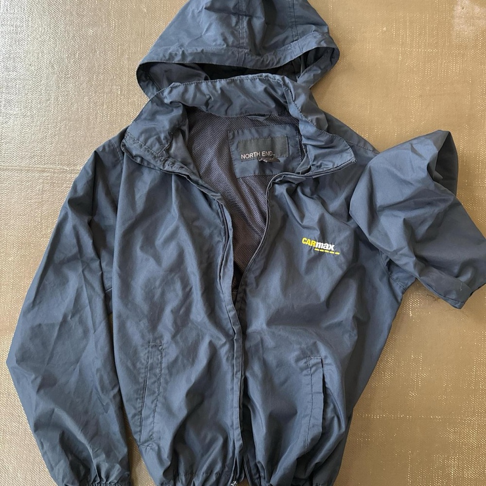 Blue CarMax Windbreaker with Hood